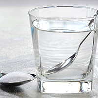 A saltwater rinse